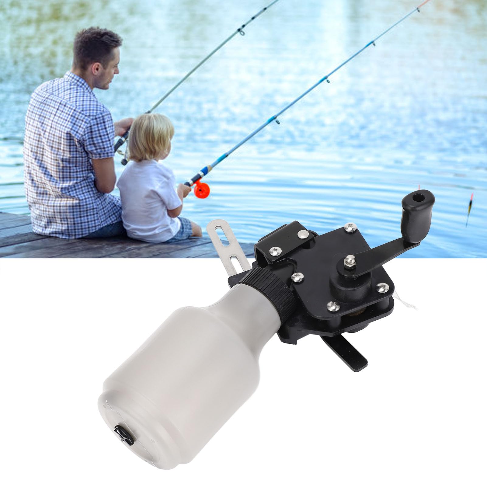 Demeras Mulinello da Pesca Sportiva con Bottiglia Versatile e Multifunzionale per gli Appassionati di Pesca e Caccia