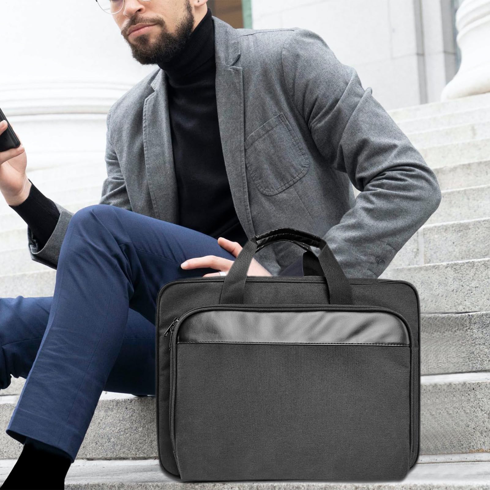 Custodia Da Trasporto Per Stampante Portatile | Alta Capacità - Imbottito | Mobile Con Tracolla E Carrello Viaggi, Affari,