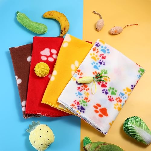 Miniatura 5 de 10 mantas para mascotas con estampado de patas, perro y gato, manta de forro polar suave para dormir, funda de cama para gatito, cachorro y otros