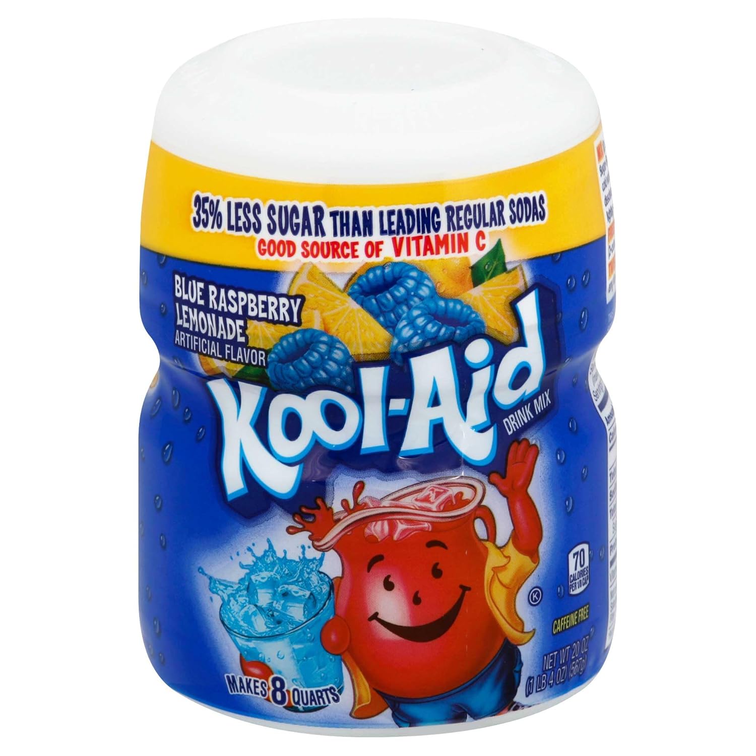 Kool Aid Ice Blue Raspberry Lemonade Powdered Twisted Soft Drink Mix, 20 Ounce - 12 per case.