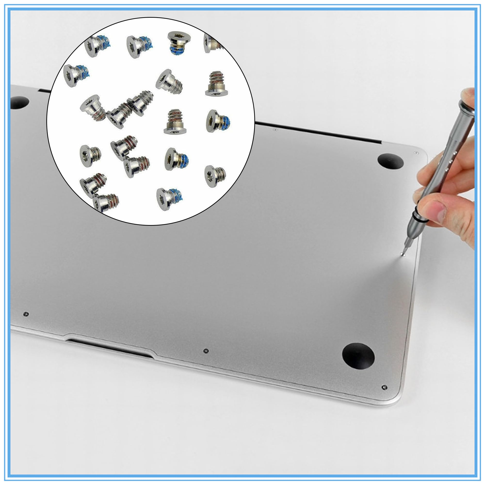ANBOO 2 set di viti per MacBook Pro Retina Base inferiore 13 "15" A1425 A1502 A1398 2012-2015 Viti di riparazione per laptop Viti di ricambio per computer PC