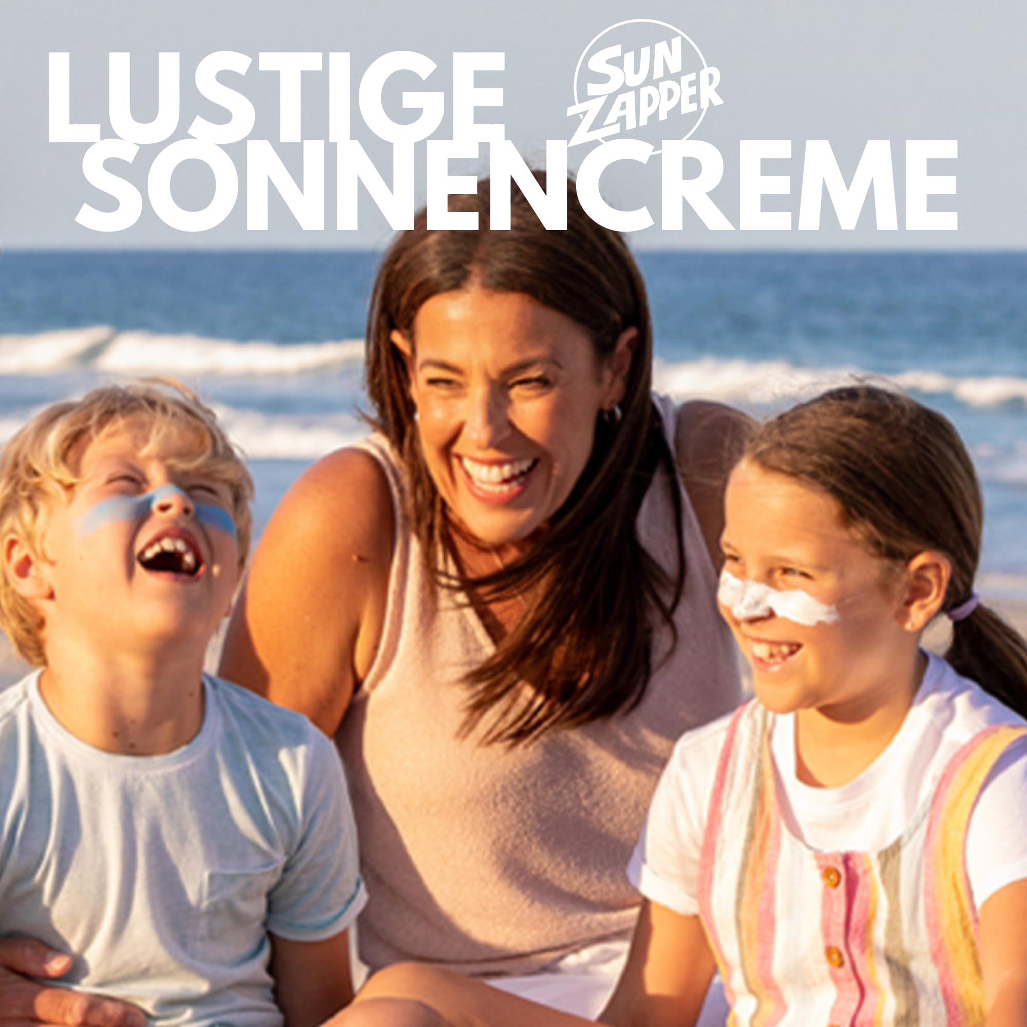 Zinkoxid-Mineral-Sonnenschutzstift (Rosa, Weiß, Blau) SPF 50+ Wasserfest für Gesicht & Körper, Erwachsene, Kinder, 4er-Pack Breitspektrum-Farbsonnenschutz - Sonnencreme aus Australien