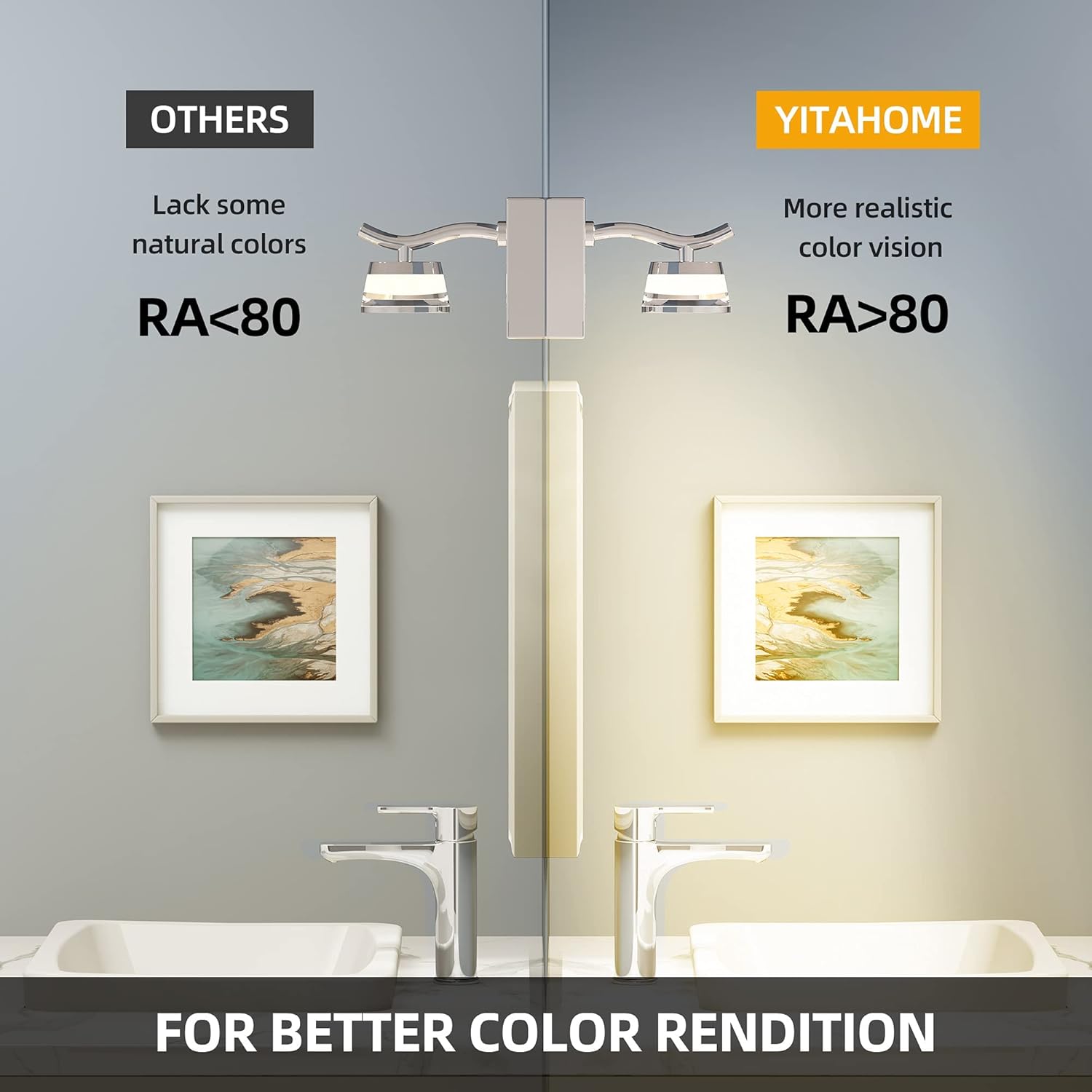 Lіmіtеd Dіѕсоunt YITAHOME LED 3 Vanity Light Fixture Decor Bathroom Modern Lighting Fixture Over Mirror Light Bath Wall Sconce Vanity Lights 4000K Neutral White Wall Sconce for Makeup Dressing Table Amаzіng 🔥 YITAHOME LED 3 Vanity Light Fixture Decor Bathroom Modern Lighting Fixture Over Mirror Light Bath Wall Sconce Vanity Lights 4000K Neutral White Wall Sconce for Makeup Dressing Table