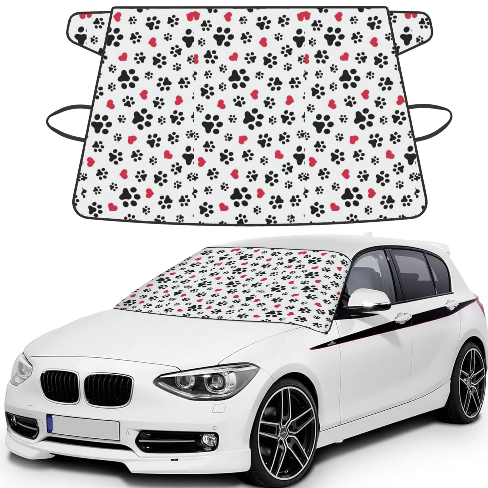 Protector de nieve para coche impermeable que soluciona el parabrisas congelado 8