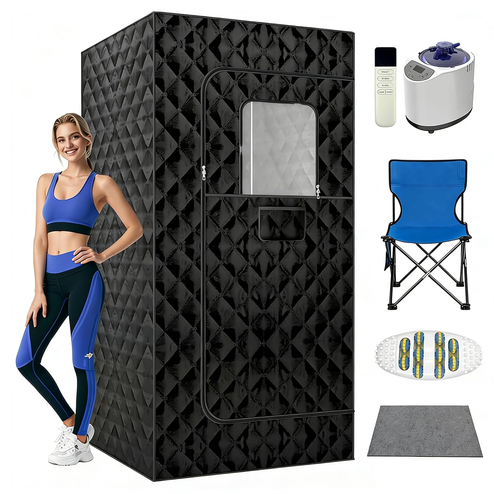 Tragbare Ganzkörper-Sauna-Pod mit Fernbedienung für Zuhause, Fitnessstudio, Wellness