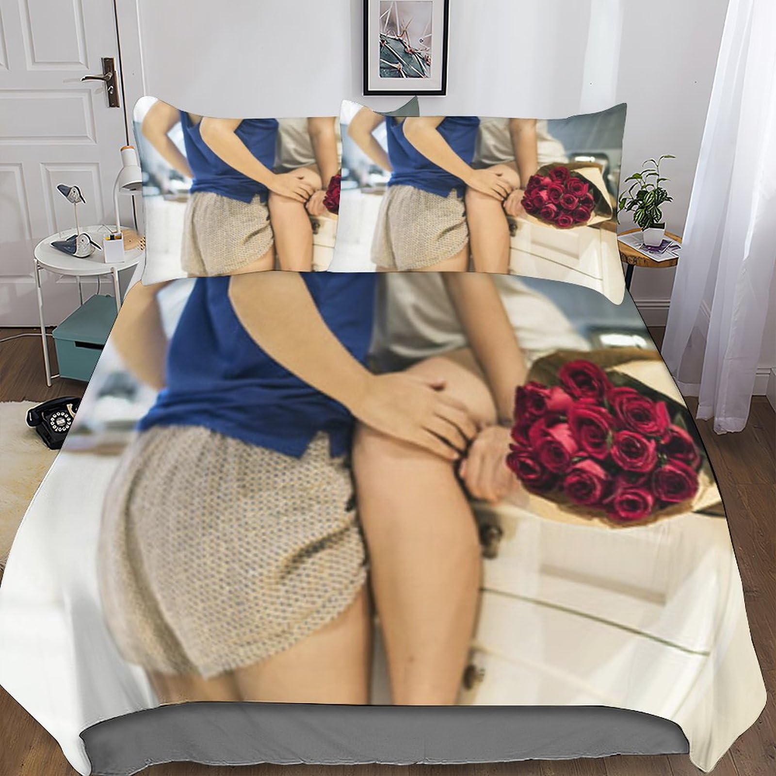 Housse de couette personnalisable avec vos photos pour sublimer la déco de chambre King