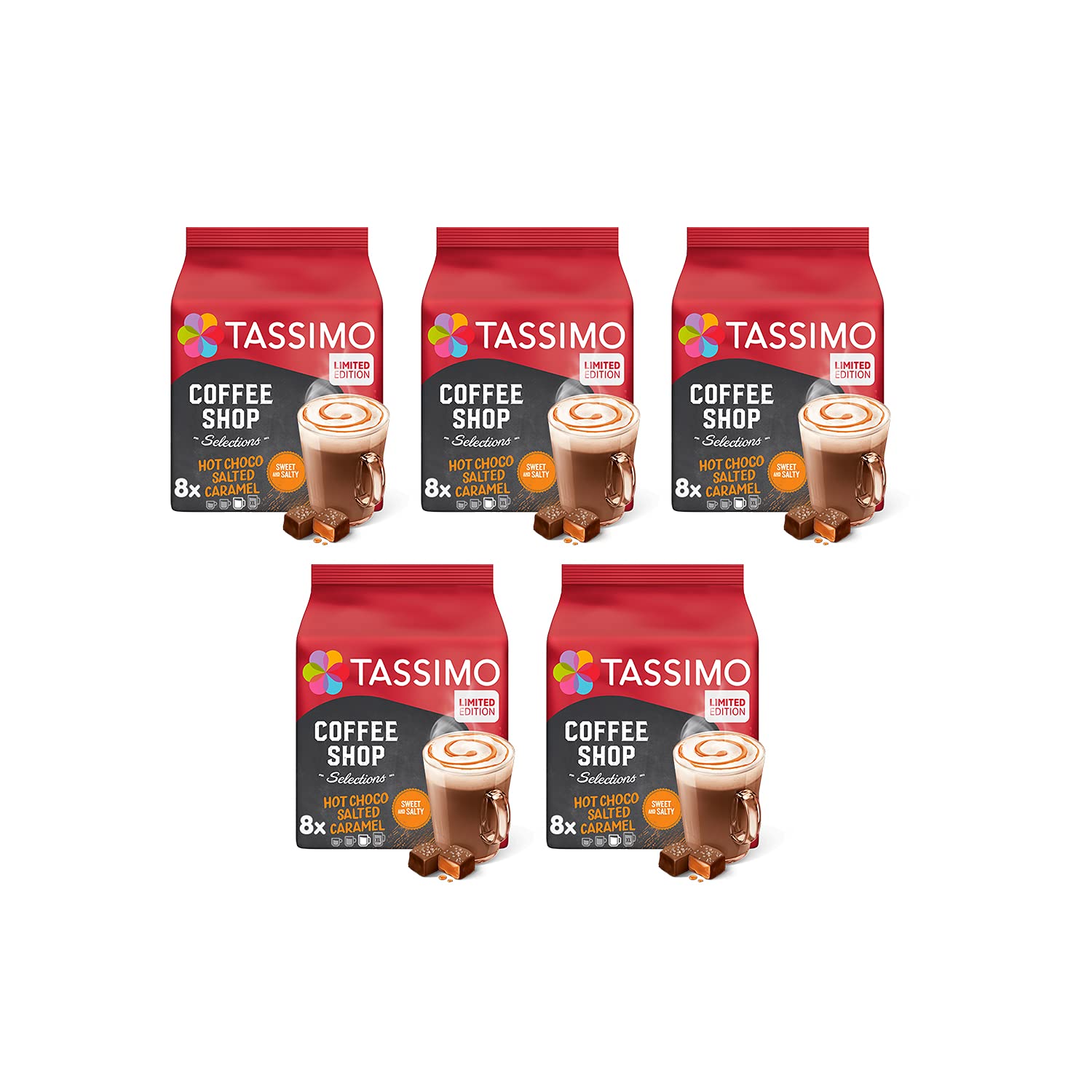 Tassimo Coffee Shop Selection Hot Chocolate Salted Caramel 5packs