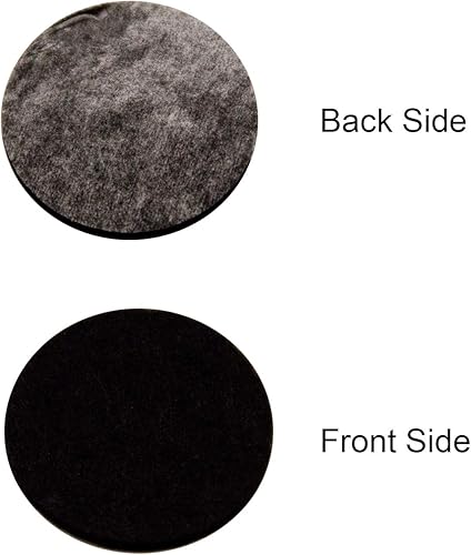 Miniatura 3 de Iceyyyy Más de 100 círculos de fieltro adhesivos negros, adhesivo de fieltro negro para proyectos de bricolaje de Halloween, acabado profesional de