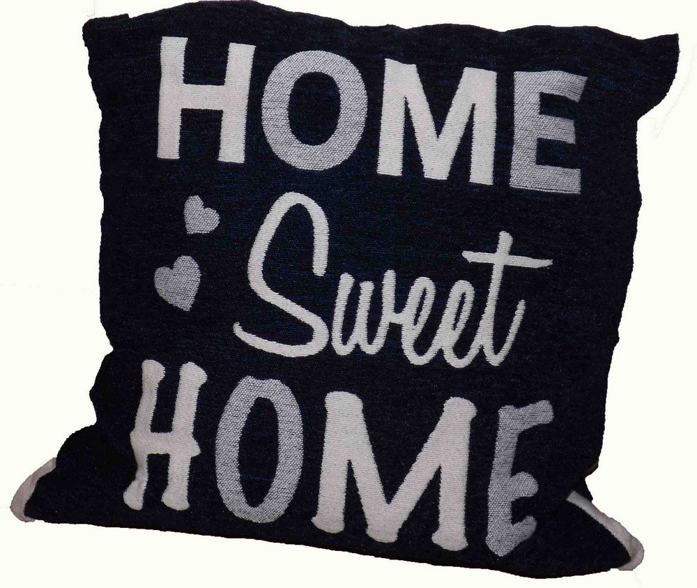 Rapport Home Cushion Cover, Chenille, Blue, 43 x 43 Centimeters