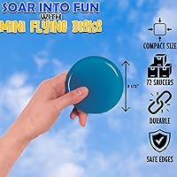 Vista 2 de Fun Express, Mini platillos voladores surtidos (1 paquete de 72), Multicolor