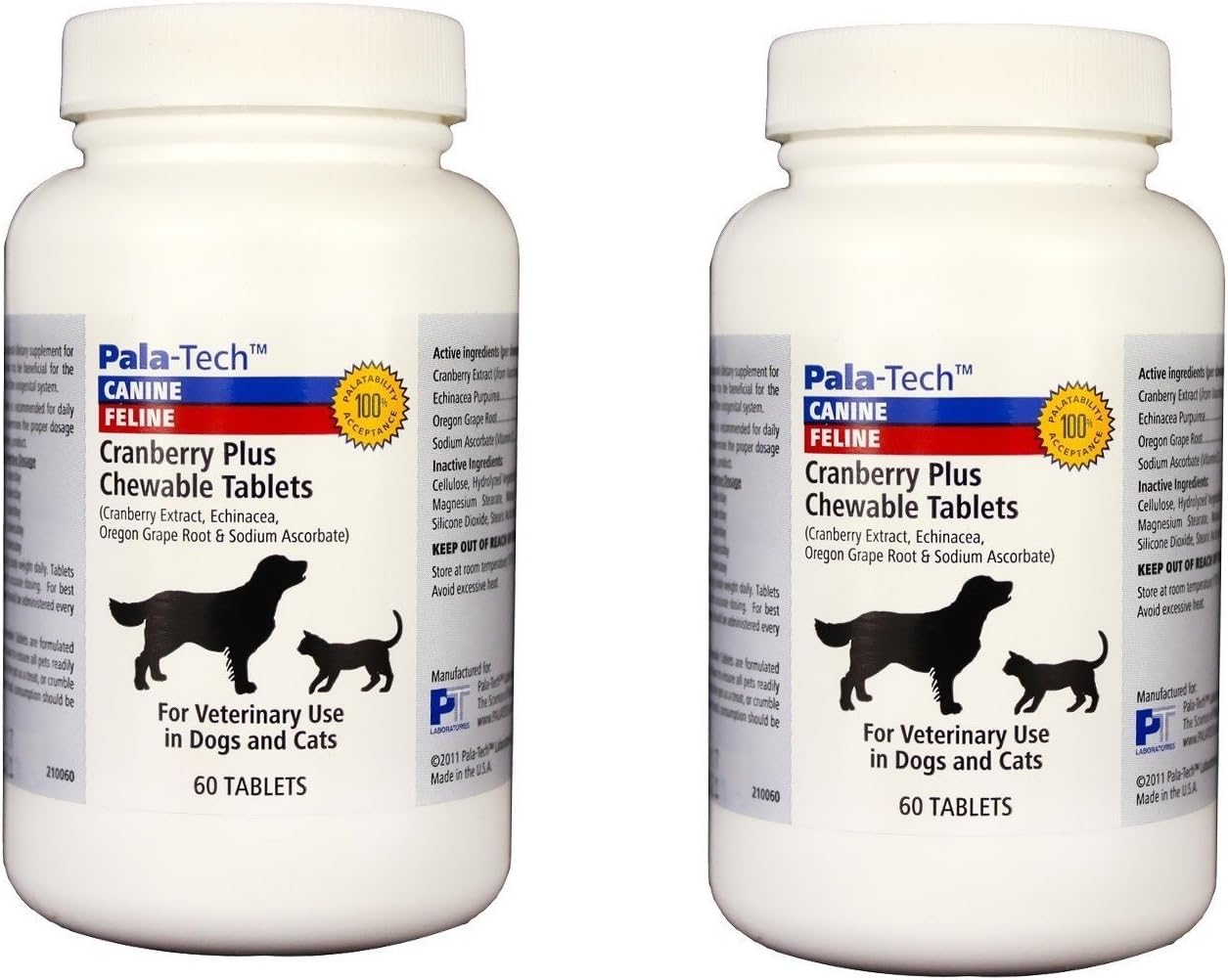 Cranberry Plus 60 Chewable Tablets for Dogs & Cats (Pack of 2)