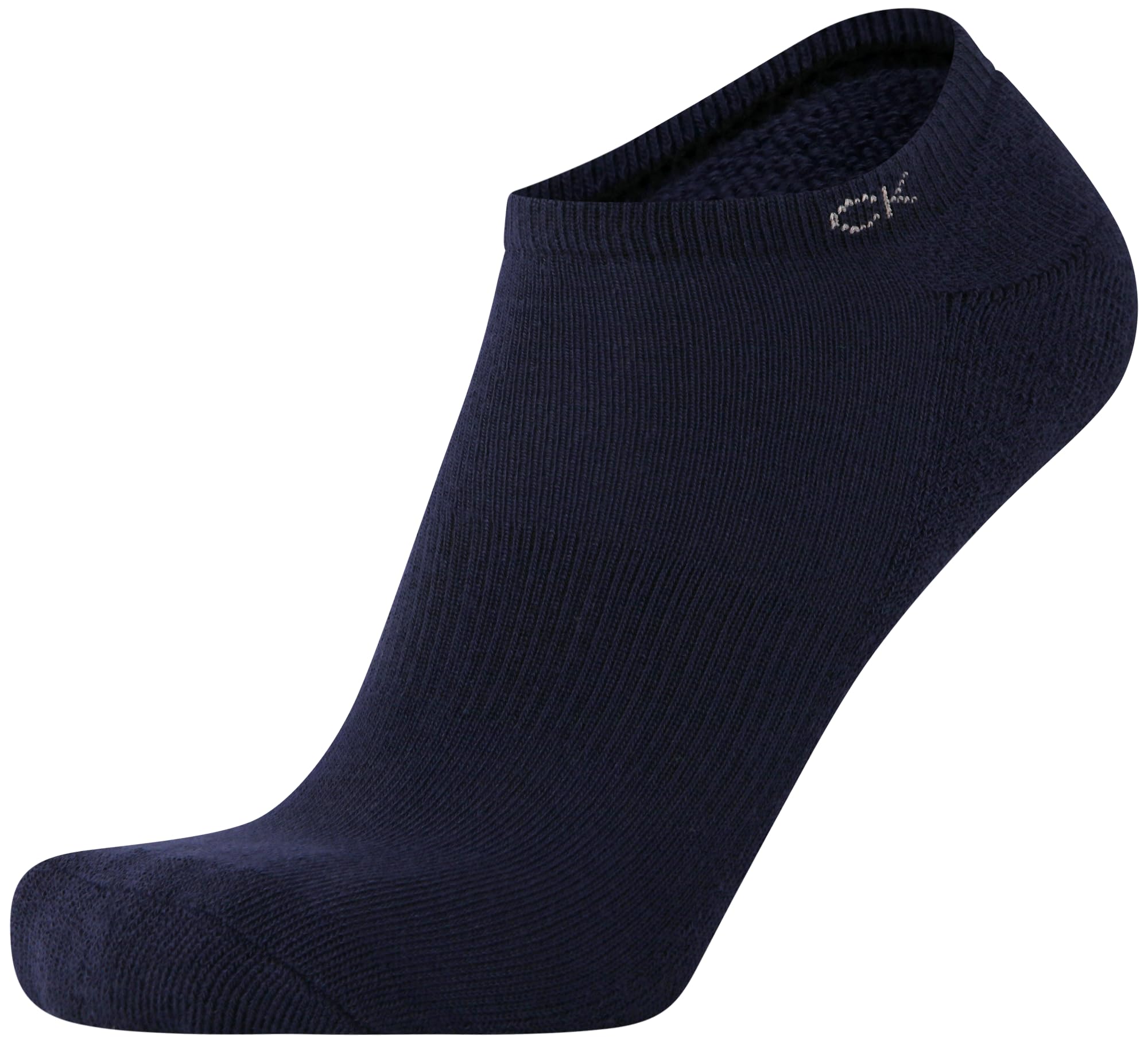 Calvin Klein Calcetines invisibles para hombre, paquete de 12 unidades, calcetines de corte bajo con lengüeta acolchada para tenis, mocasines, zapatos náuticos (talla 7-12)