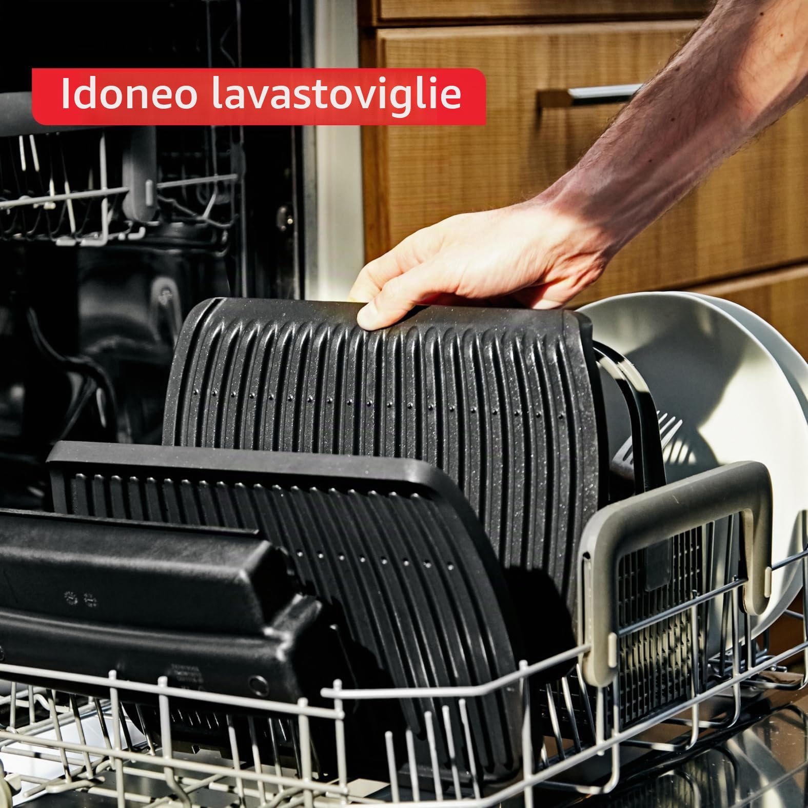 Tefal OptiGrill Elite XL GC760812 - Griglia a contatto, 16 programmi, display digitale con indicatore del livello di cottura, piastre XL rimovibili, griglia elettrica, colore nero