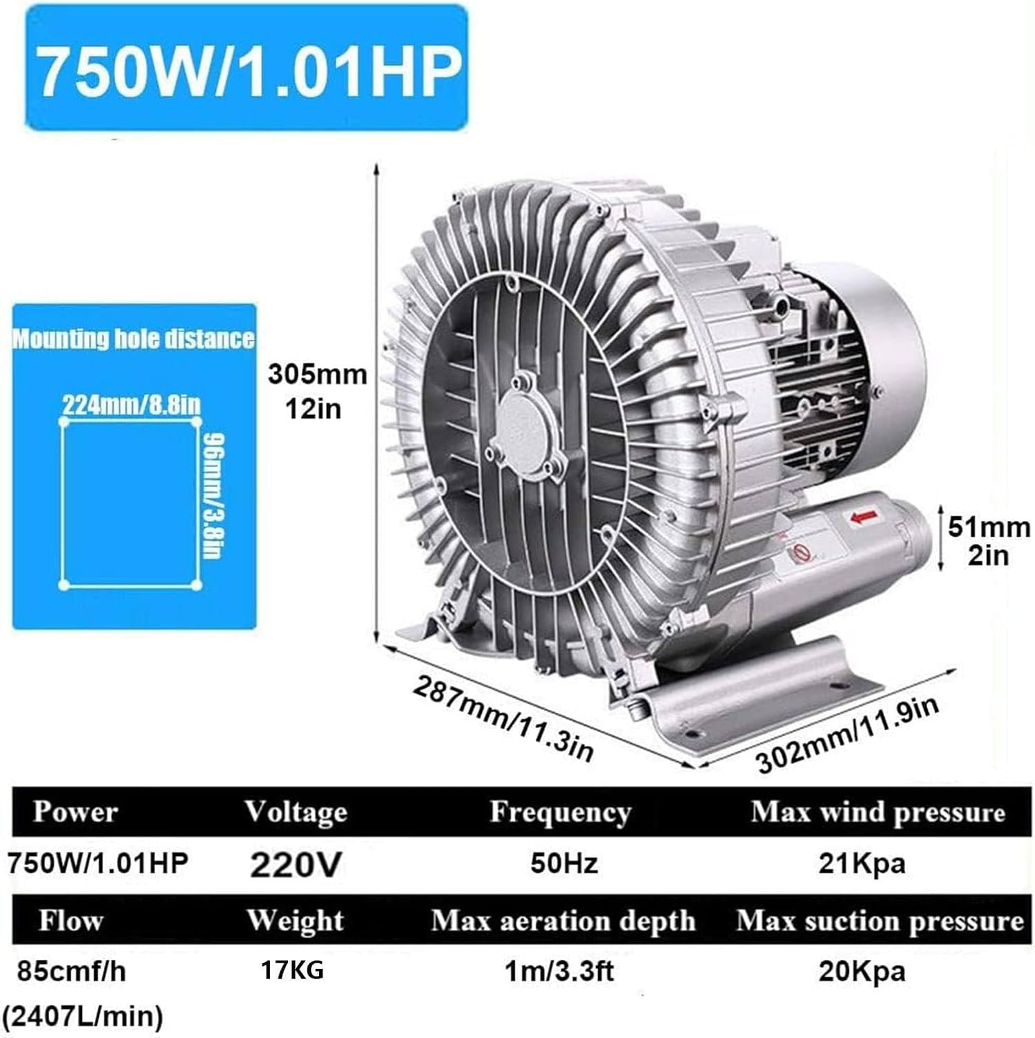 電磁式ダイアフラムブロワー HAシリーズ 空気量40L/min TOHIN 電磁式
