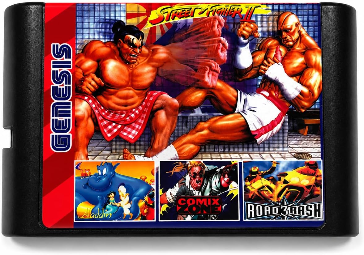 196 in 1 Multi Game Cartridge for Sega Genesis Console