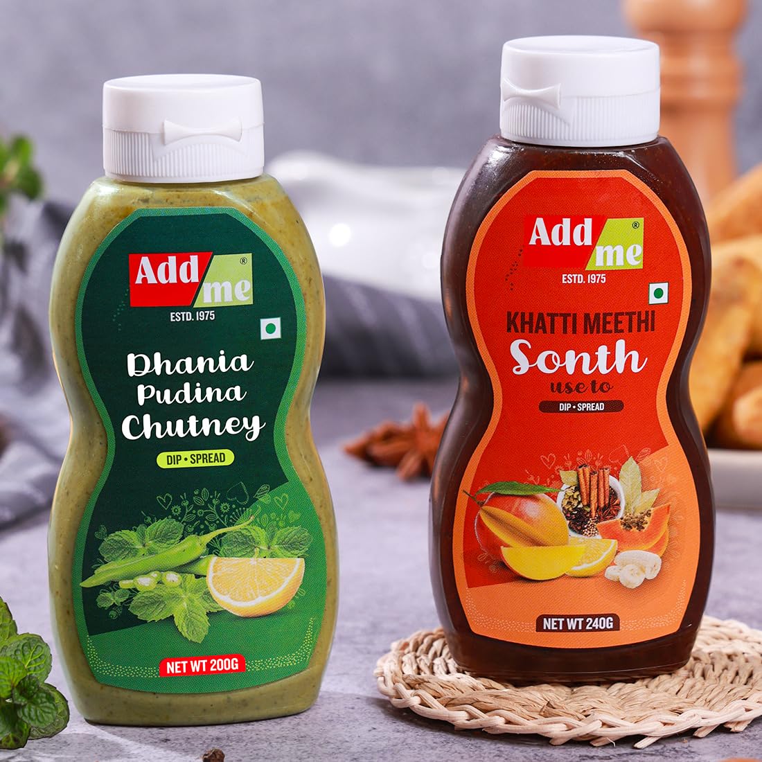 See full amazon price history chart for Add me Dhania Pudina Chutney 200gm + Khatti Meethi Sonth Chutney 240gm (Pack of 2) | Natural & Flavorful Sauce | Tasty Pani Puri & Bhel Puiri Sauce in Squeeze Bottle Add me Dhania Pudina Chutney 200gm + Khatti Meethi Sonth Chutney 240gm (Pack of 2) | Natural & Flavorful Sauce | Tasty Pani Puri & Bhel Puiri Sauce in Squeeze Bottle (B09RWYX4GF) Amazon Price History, Amazon Price Tracker
