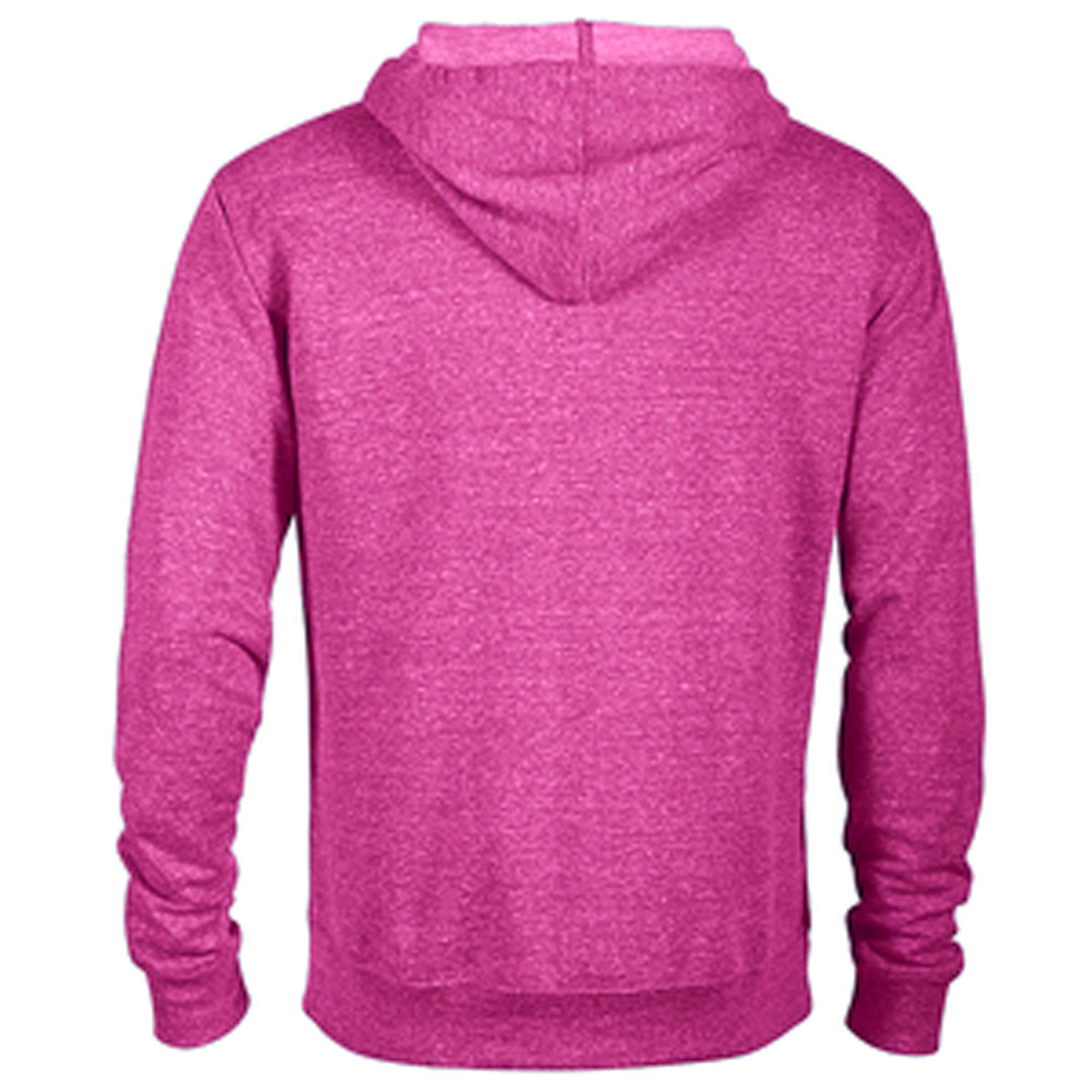Jeep Felpa da donna con cappuccio e zip intera, colore rosa, peso medio, con logo ricamato, cerniera YKK, attrezzatura esclusiva