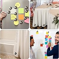 Vista 6 de Jetec Paquete de 12 pesos para cortina de ducha, pesas magnéticas cubiertas de plástico, imanes de ducha para forro que evitan que se vuelen