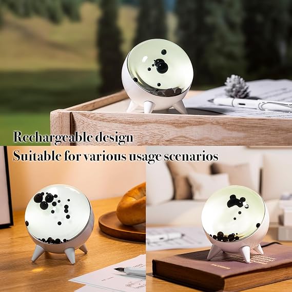 Ferrofluid Sound Visualizer, Rhythm Lamp, Ferrofluid Dancing to The Beat of The Music, Symbiont in a Bottle, Perfect for Gaming, Desk and Home Decor，Not a Speaker (White) [Energy Class A]