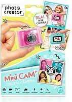 Canal Toys Photo Creator Mini'Cam Pink Kids Digital Camera - 6 Frames, 8 Filters, Compact with 1GB SD Card & Keyring