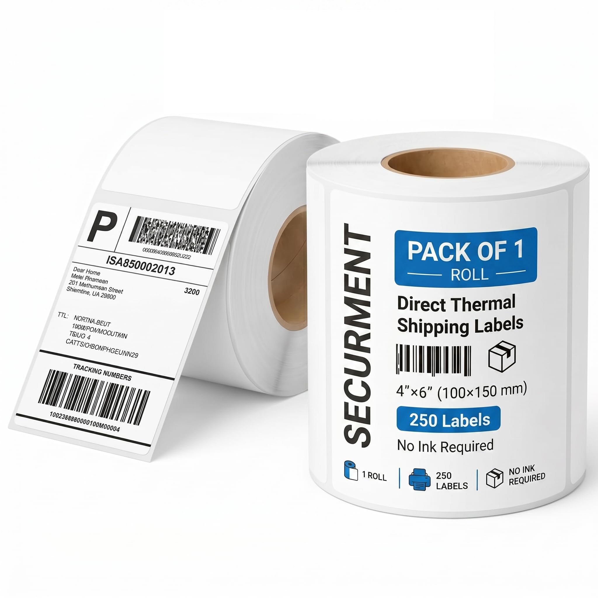 SECUREMENT® Direct Thermal Labels Sticker Roll (4" x 6" - 250 Labels per Roll) (1 Roll)-picture-32