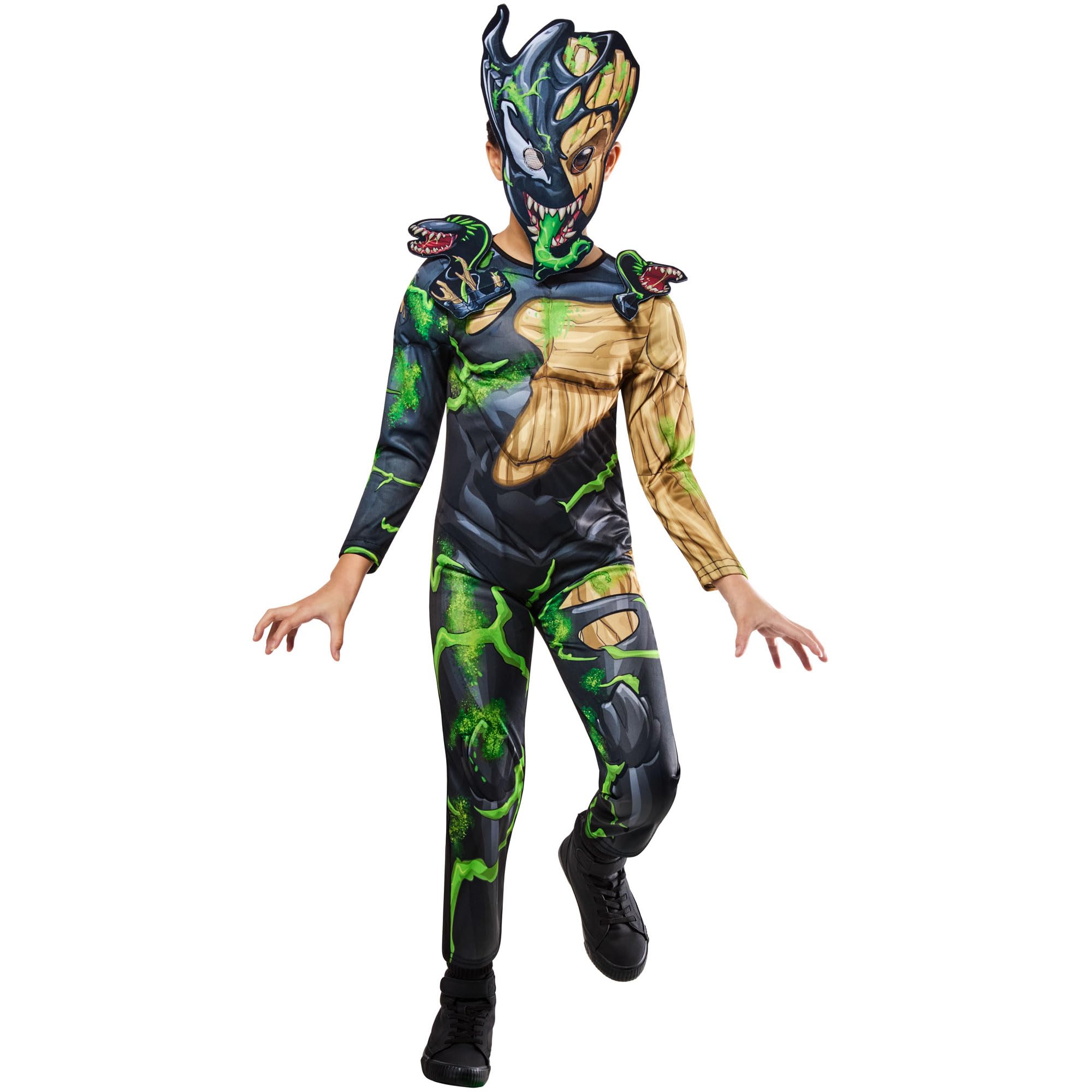 Rubies Official Disney Guardians of the Galaxy, Venomised Groot Child Costume, Kids Fancy Dress, Size Age 7-8 Years Halloween