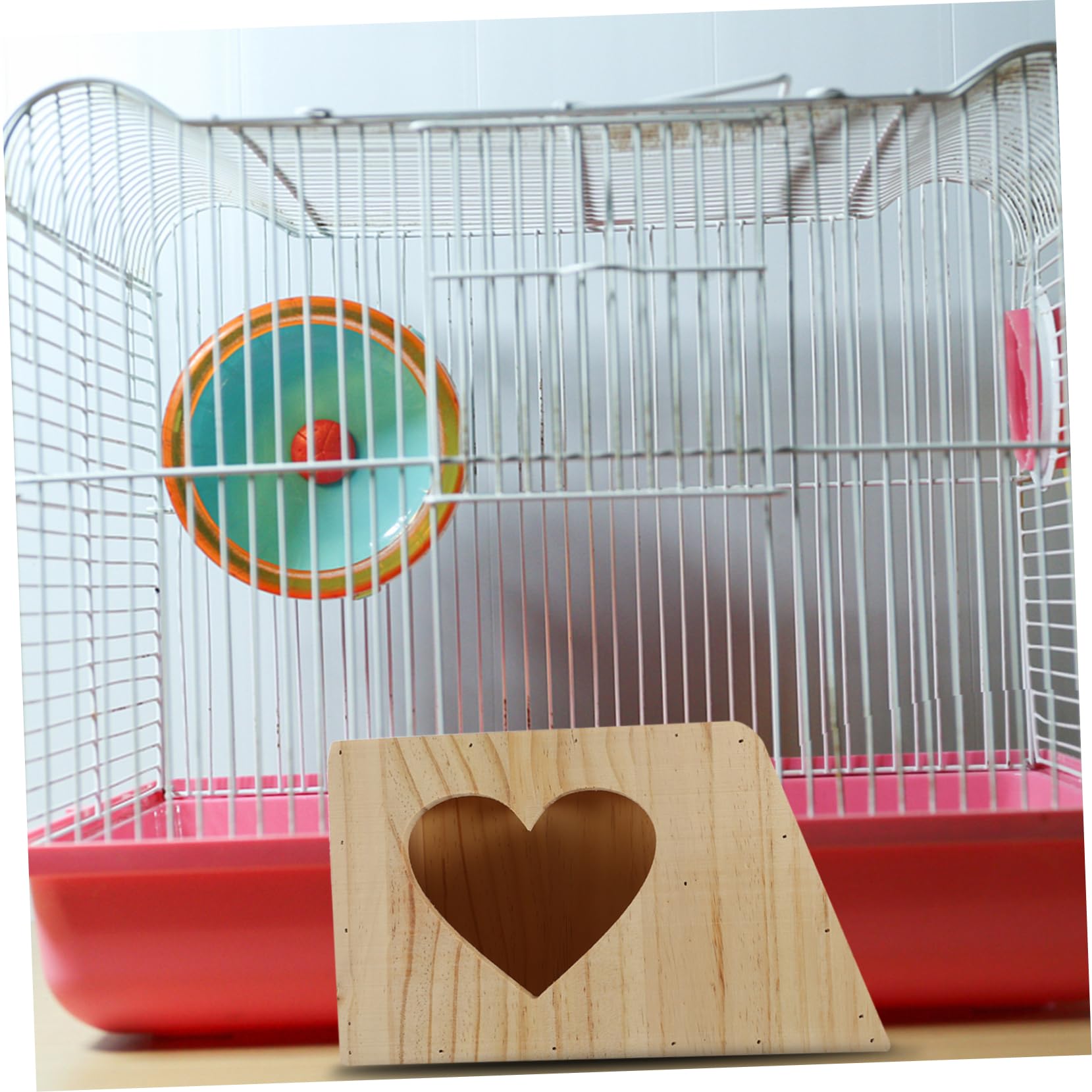 Râtelier pour Lapins en Bois Double Grille Beige, Mangeoire | Cage pour Petits Animaux, Installation Facile, Structure Multifonction, Accessoire pour Hamsters