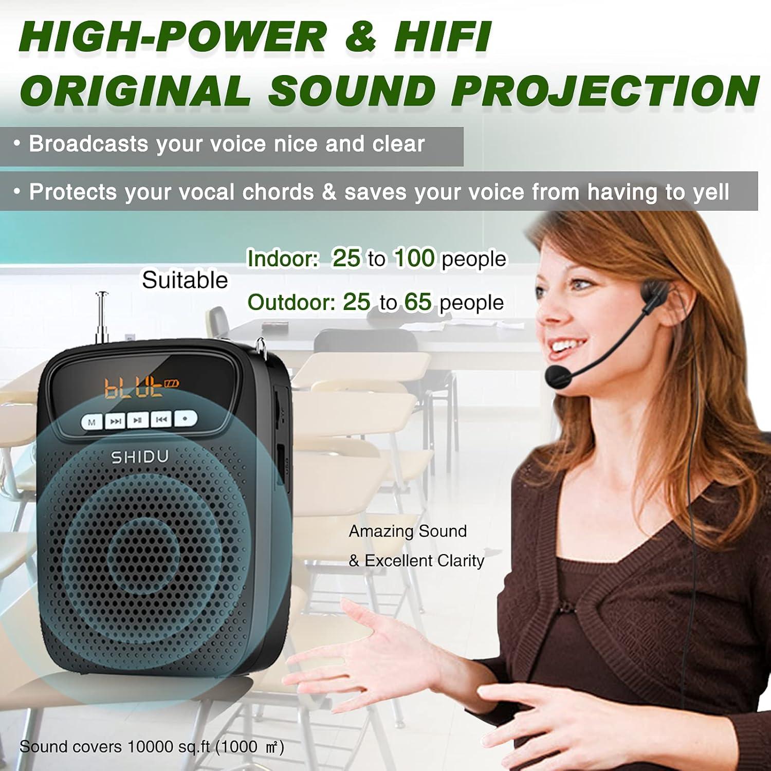 High-Power & HIFI Original Sound Projection of HW HAOWORKS S278 Voice Ampชีวิต