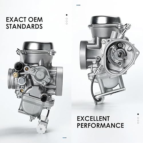 Miniatura 4 de Carburador compatible con Suzuki LT-F250 Ozark 250 2002-2009 2012-2014, LT-Z250 QuadSport Z 2004-2009, 13200-21G10 13200-05G22 Carb