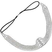 Elegant Rhinestone Bridal Headband Multi-layer Head Chain, Alloy Material Hair Jewelry Headdress Adding Sparkle and Unique Charm for Wedding and Bridal Look