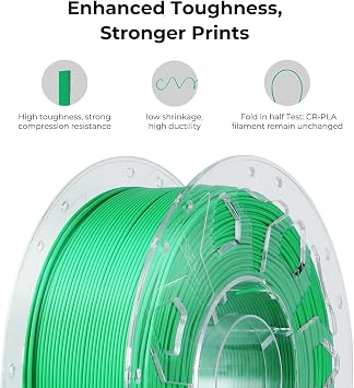 Creality PLA Filament 1.75mm Fluorescent Orange, 3D Printer Filament 1kg (2.2lbs) Spool, High Toughness & Warp-Free, Dimensional Precision 0.03mm, Printing Filament for All FDM 3D Printers