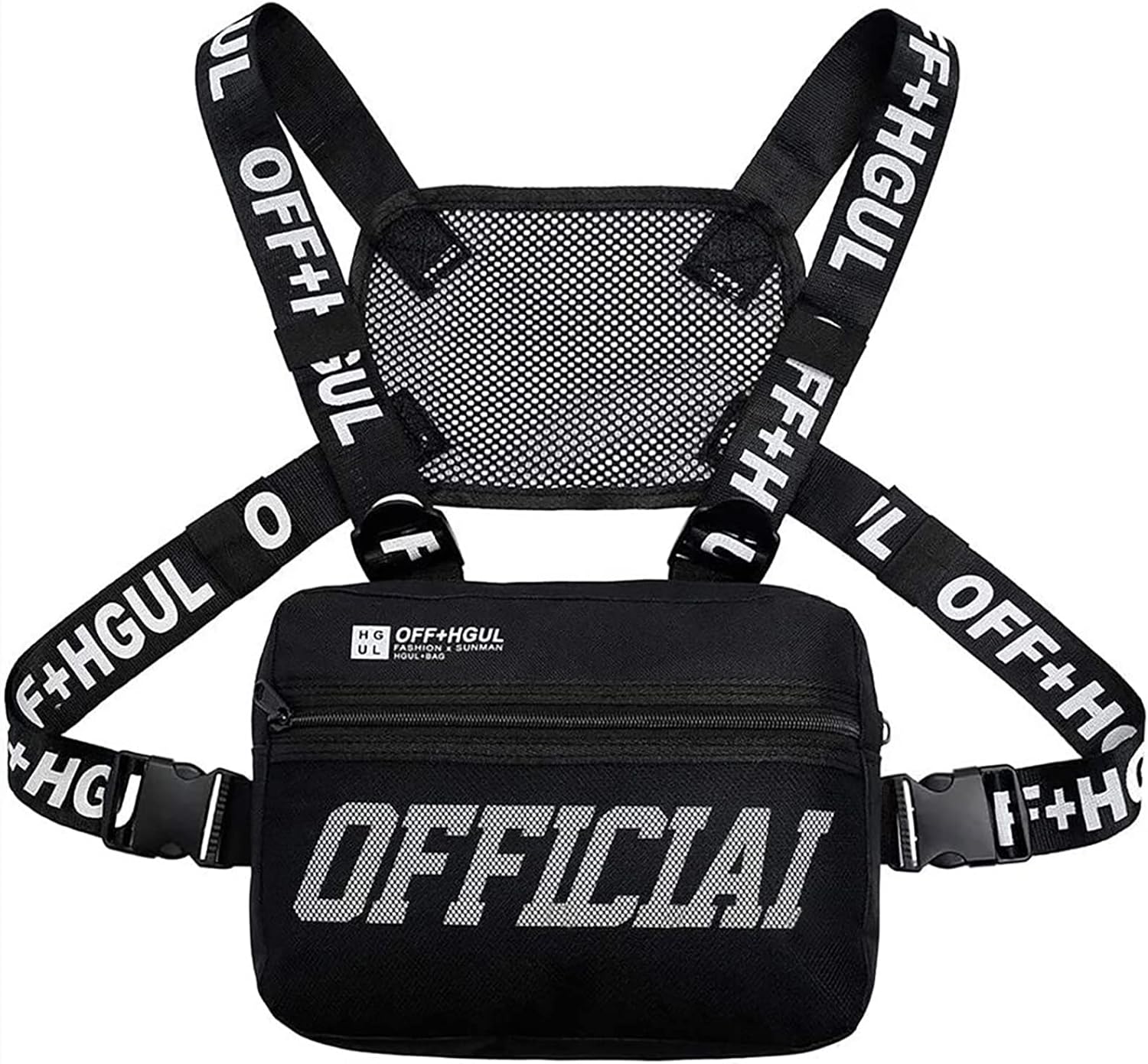 Armiya Chest Pack Utility Chest Bag for Men Running Backpack Vest Lightweight Chest Pouch Phone Holder for Workouts Running Hiking