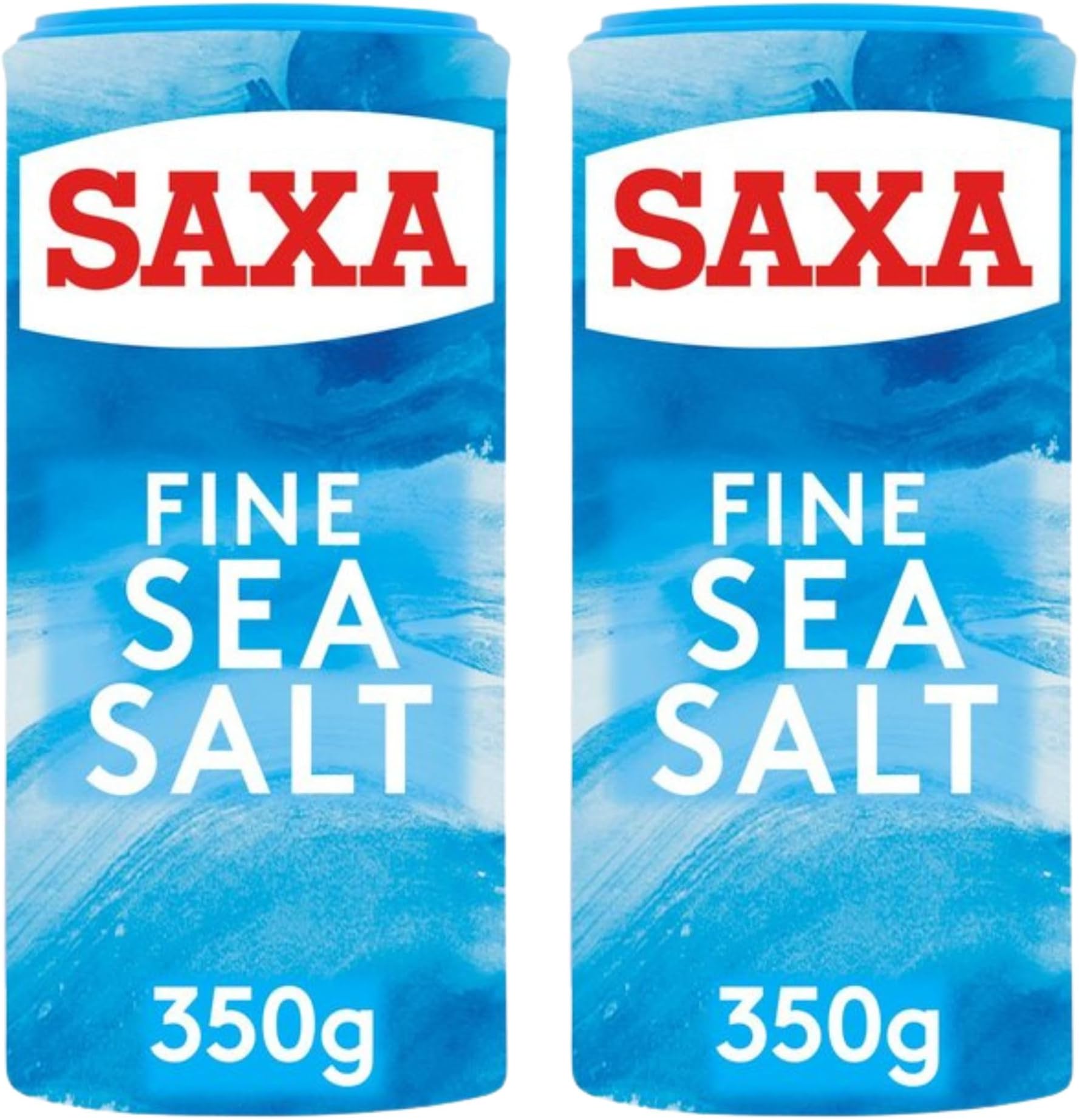 Salt Bundle Consisting Sea Salt Fine No Need to Grind, 350g Drum (2 Pack)