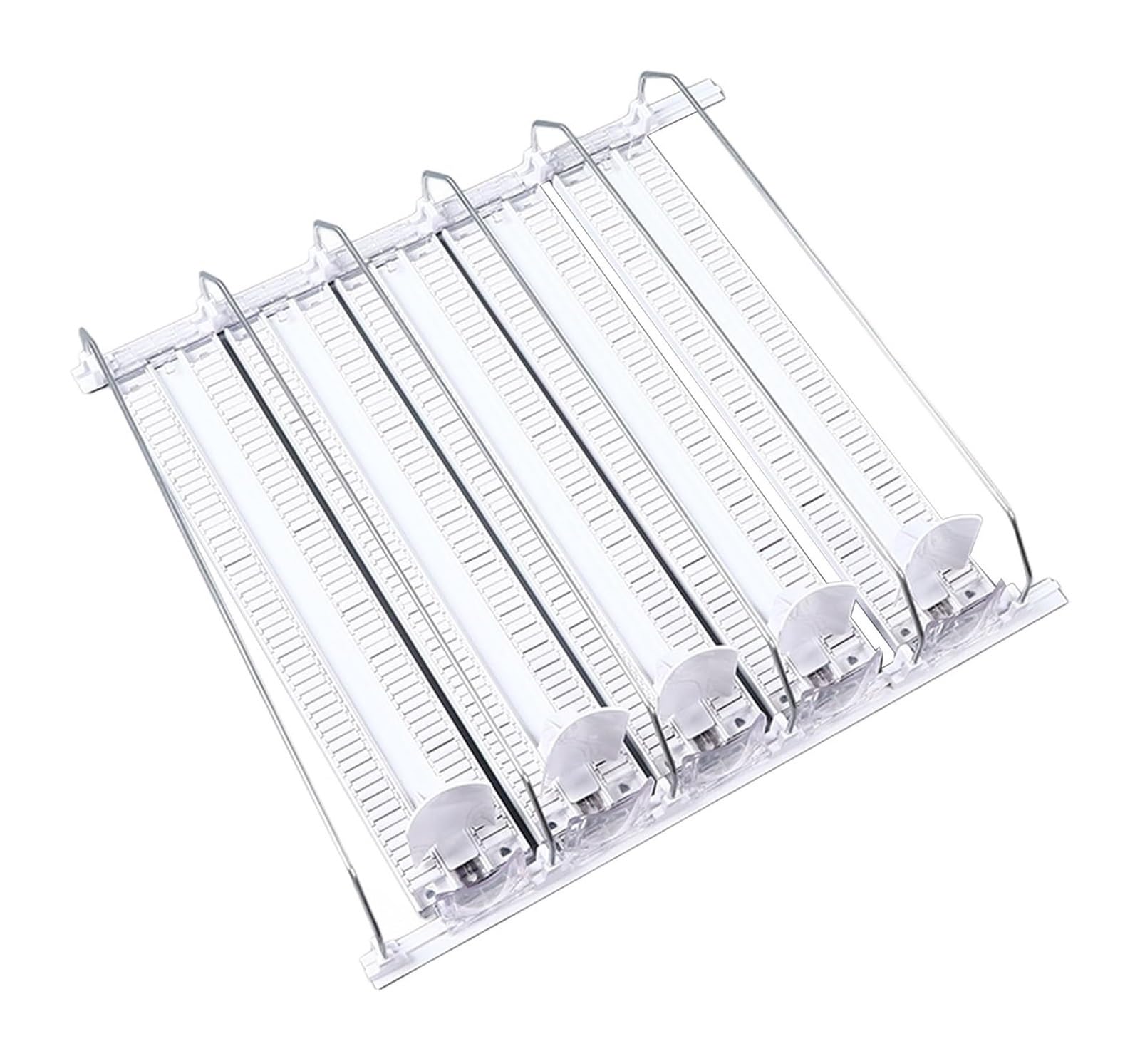 Opeximatun Automatic Can Dispenser, Adjustable Fridge Drink Can Dispenser Automatic White ABS 38cm 3 Or 5 Pack For Beer Pop