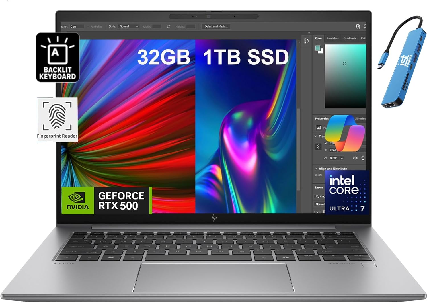 HP ZBook Firefly G11 Mobile Workstation (14″ FHD+, NVIDIA RTX 500, Intel Core Ul…