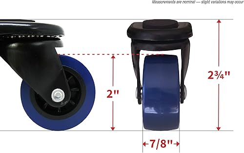 Miniatura 6 de Shepherd Hardware Vibrant Blue Series 3670E Tri-Dolly, capacidad de 250 libras