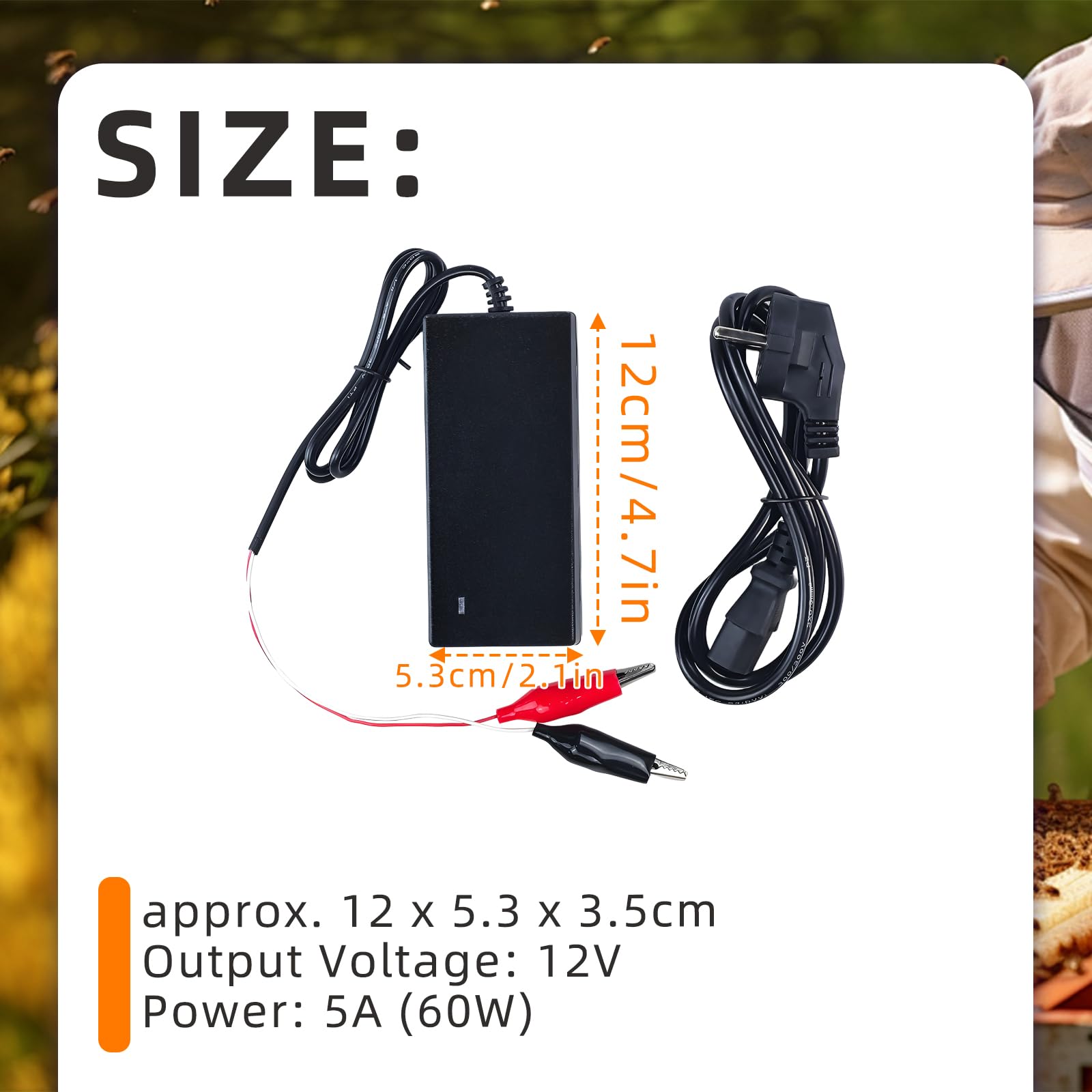 Imkereibedarf Elektrisches Einbetter, Heizgerät Bienenstock Installer Ausrüstung Imkerei Werkzeug EU 100-240V, Beehive Frames Embedder Wire Embedder für Imkereiausrüstung Beekeeping Tools