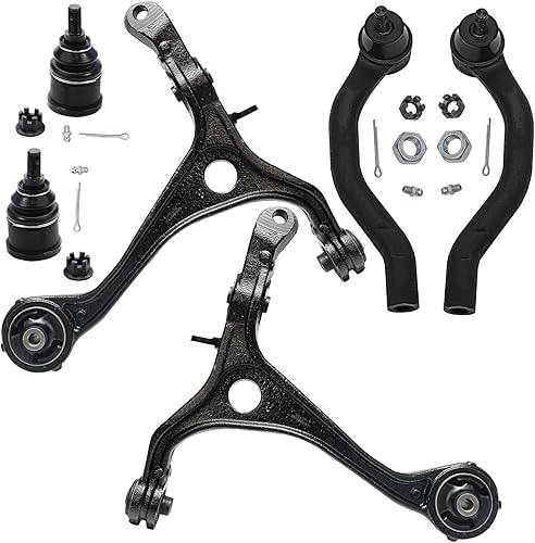 Miniatura 53 de Detroit Axle - Kit de brazos de control delanteros de 6 piezas para Toyota Corolla 2014-2019, 2 brazos de control inferiores con rótulas, 2 varillas