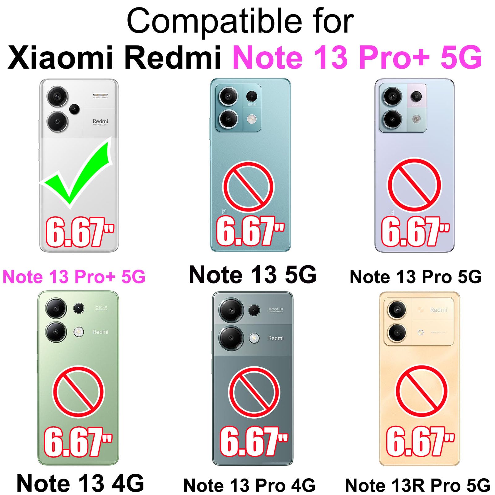 iPhone 13 Pro Max Case - Folio Flip Wallet Phone Case - Custodia per telefono a portafoglio con cerniera, slot per carte di credito in pelle Flip Kickstand Magnetic Protective Cover - VOLKER