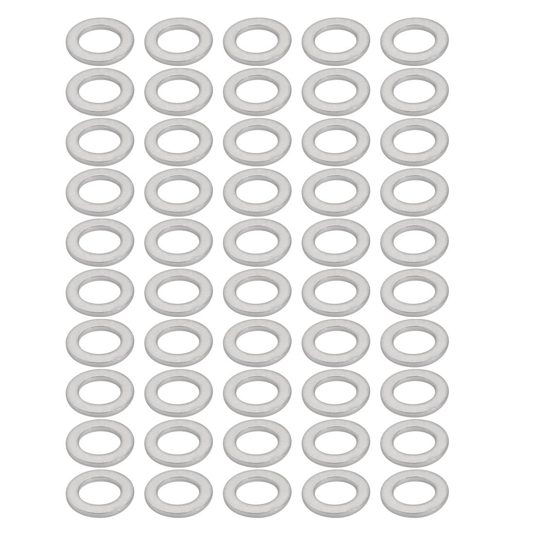 Sourcing Map Silver Sourcingmap 50Pcs 12Mmx20mmx2mm Aluminum Motorcycle Hardware Drain Plug Washer