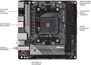 ASRock B550M-ITX/ac Windows11対応 Wi-Fi対応 Amazon.com: ASRock B550M-ITX/AC Supports 3rd Gen AMD AM4