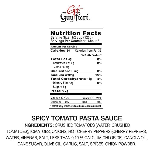 Miniatura 4 de Guy Fieri Old Skool Traditional Suace - Salsa de tomate picante de 25 onzas, salsa marinara de pepperoni, 25 onzas (paquete de 3)