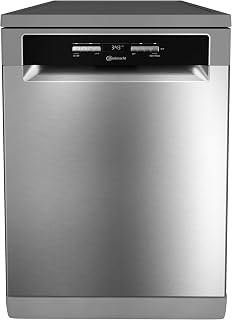Bauknecht BK4FB14BN7A0X Freistehender-Geschirrspüler/ 60 cm/ActiveDry–Türöffnungssystem/Startzeitvorwahl/MultiZone–separates Ober-oder Unterkorbspülen/Besteckschublade–flexibel beladbar
