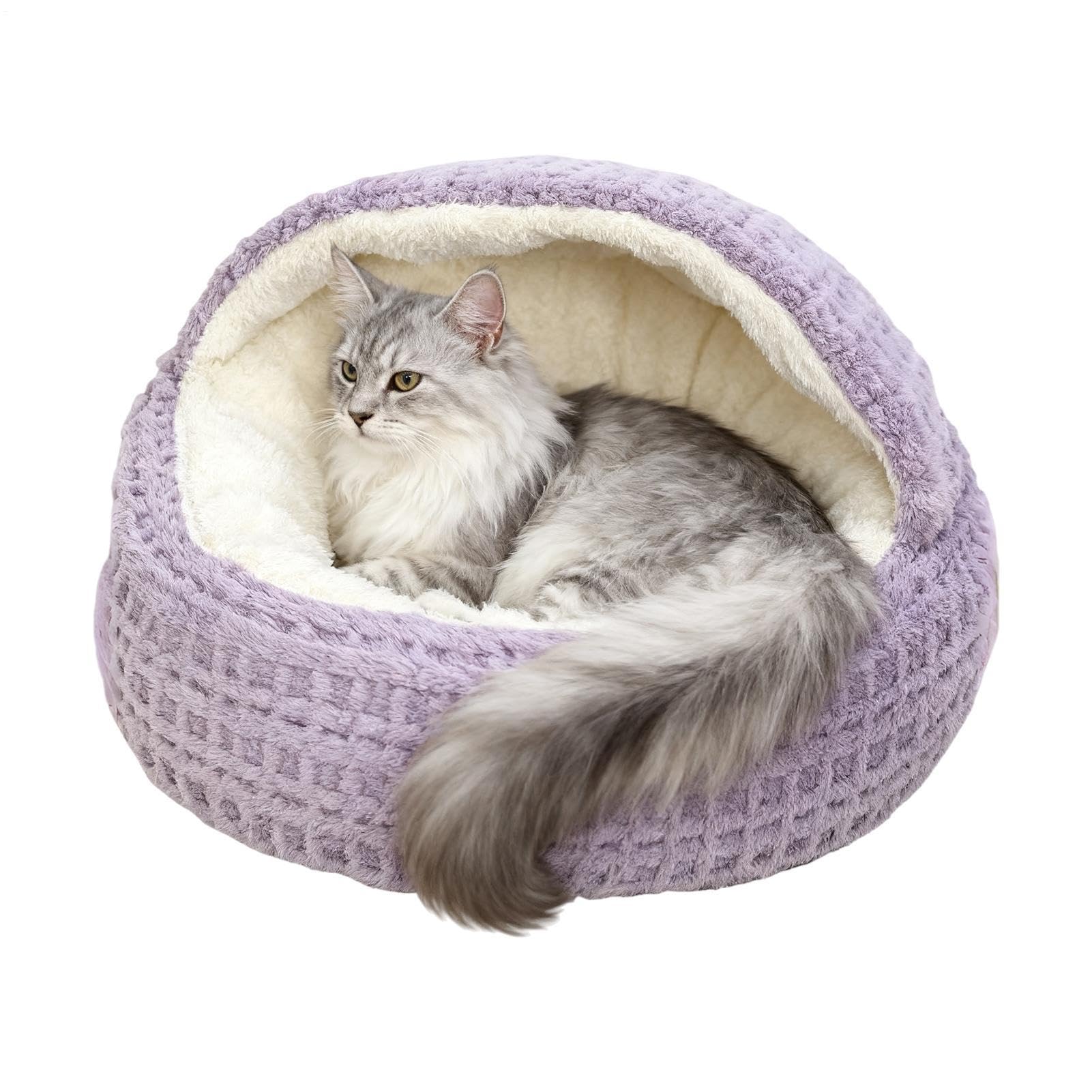 Nid apaisant et réchauffant anti-dérapant pour sécuriser le sommeil du chaton