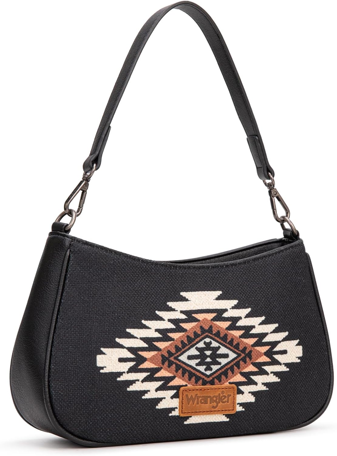 Wrangler Western Shoulder Bag for Women Small Purse Aztec Hobo Bag HandBag with Detachable Strap