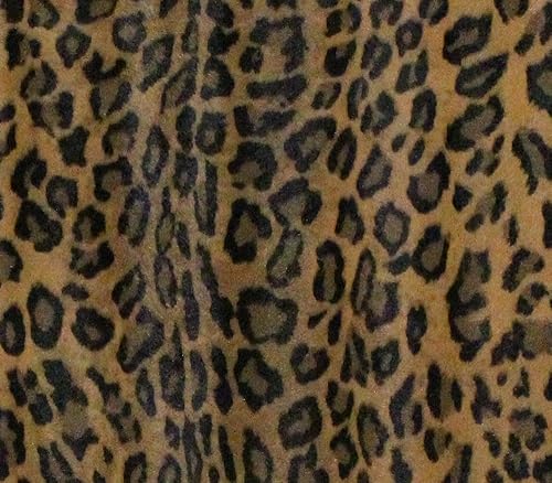 The Yard - Tapicería de vinilo de tela de tabaco de leopardo, 54 pulgadas de ancho, vendido por The Yard
