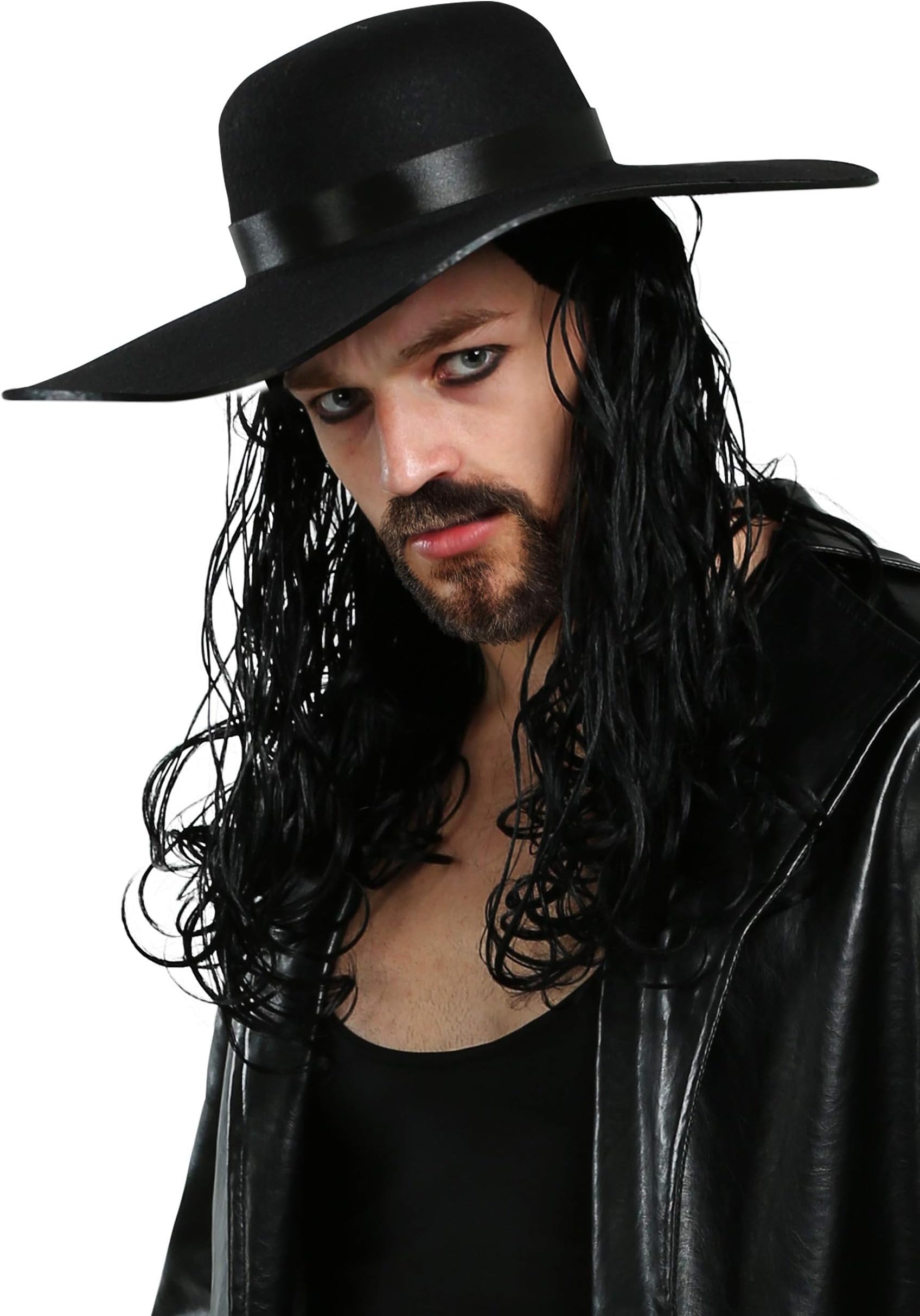 WWE Undertaker Wig for Men, WWE Wigs for Adults, Perfect for Halloween, Cosplay, DIY Themed Costume Party