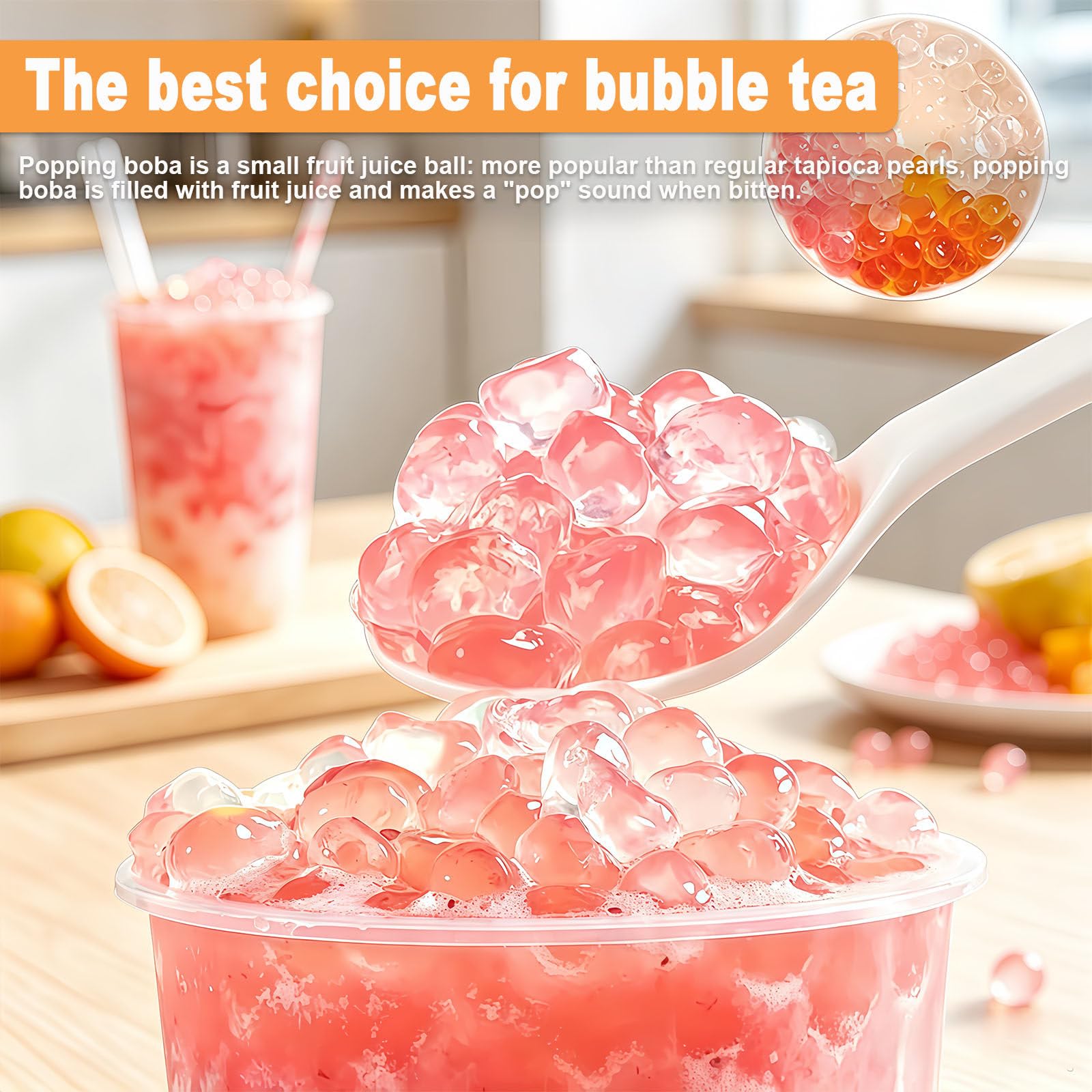 Maszyna do robienia boba, komercyjna, ze stali nierdzewnej | Produkuj truskawki, mango i inne napoje typu popping boba, do różnych zastosowań, do napojów, deserów, na imprezy małych