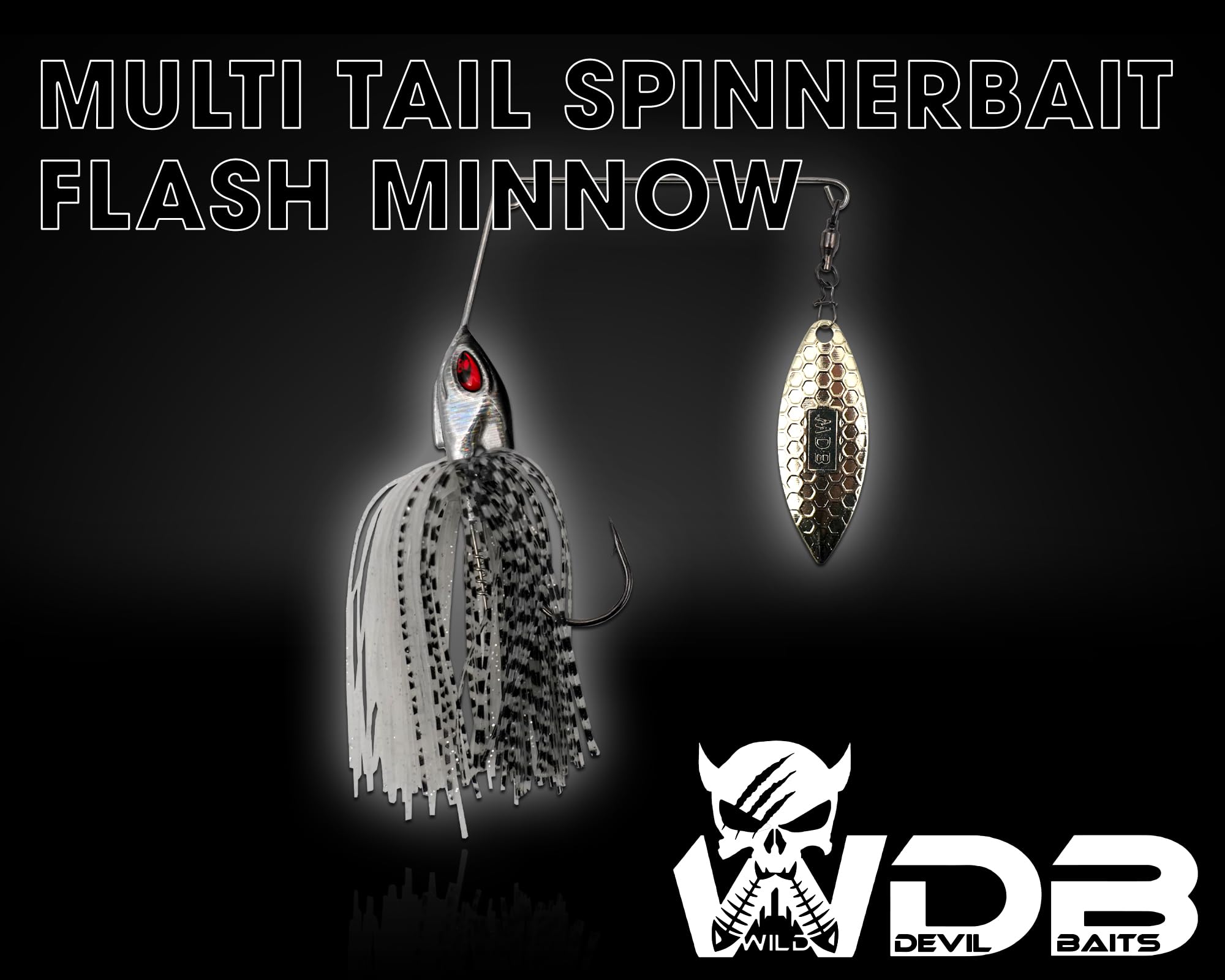 Wild Devil Baits Multi Tail Spinnerbait Spinner Bait Esca artificiale Spin Jig Esca da pesca persico luccio luccioperca