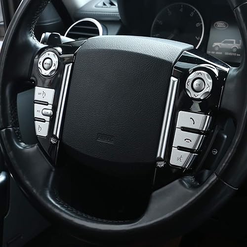 Miniatura 4 de Pegatina para el marco del volante del coche para Land Rover Discovery 4 LR4 2010-2016, para Range Rover Sport 2010-2013, Freelander 2 2013-2015